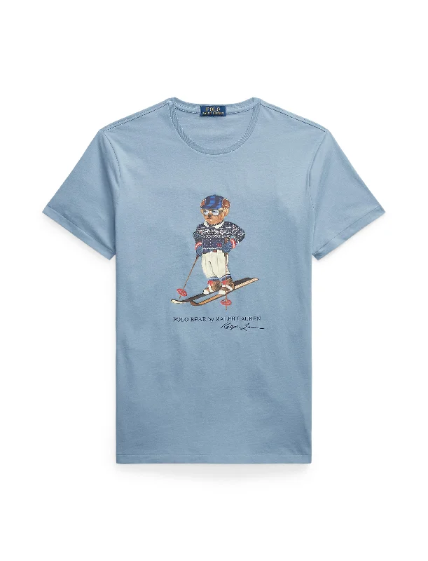 Can't Miss Polo Ralph Lauren Slim Ski Polo Bear Tee Blue