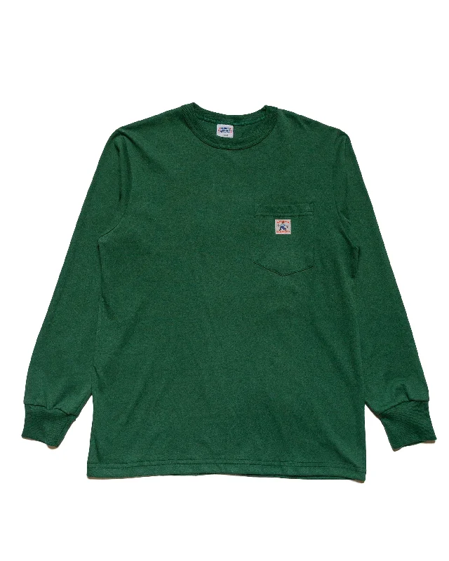 Get It Before It’s Gone Randy's Garments Long-Sleeve Pocket Tee Dark Green