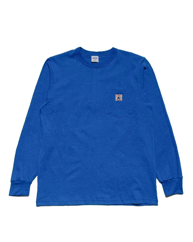 Exclusive Access Randy's Garments Long-Sleeve Pocket Tee Royal
