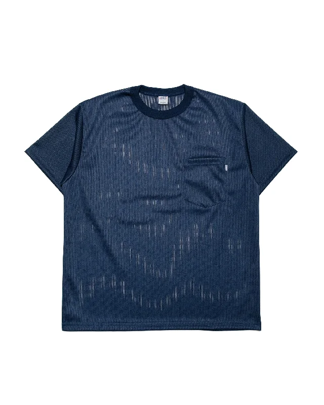 Online Only Randy's Garments Pocket Tee Koolnit Mesh Dark Navy