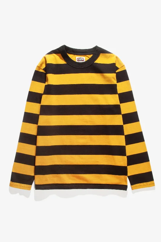 Buy Now Red Ruggison - Border Long Sleeve T-Shirt - Yellow/Black