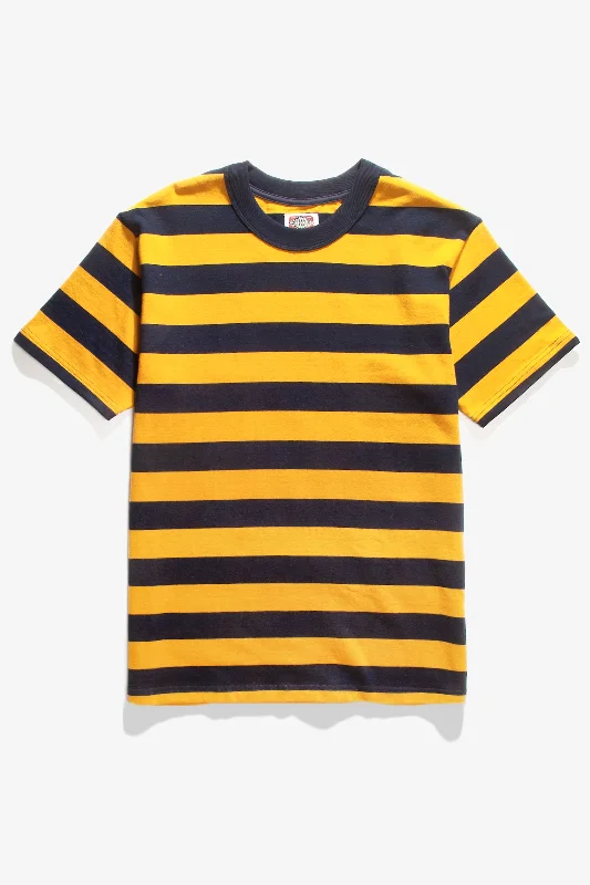 Discount Extravaganza Red Ruggison - Border Short Sleeve T-Shirt - Yellow/Navy