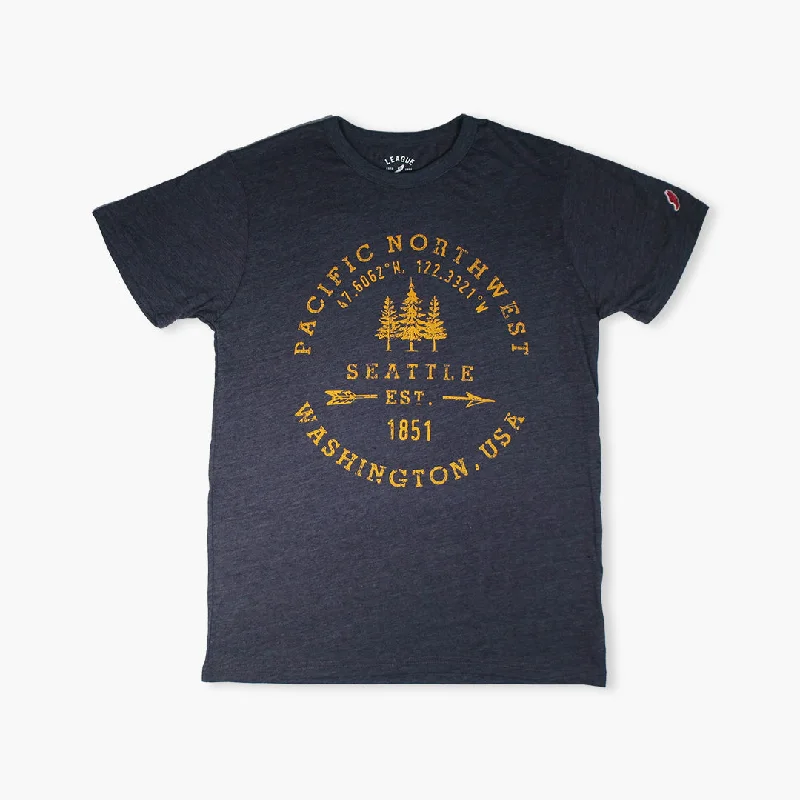 Super Sale Seattle Broken Arrow Heather Navy T-Shirt