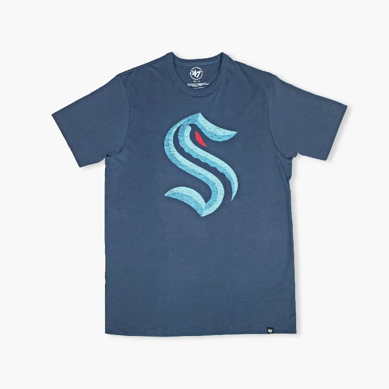 Act Now Seattle Kraken Atlas Blue Imprint T-Shirt