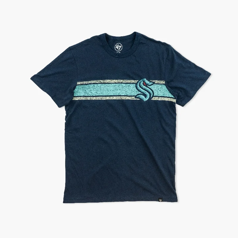 Unbeatable Prices Seattle Kraken Navy Wavelength T-Shirt