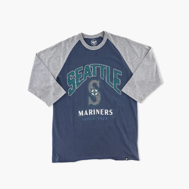 Take Action Seattle Mariners Atlas Blue Tracer Raglan T-Shirt