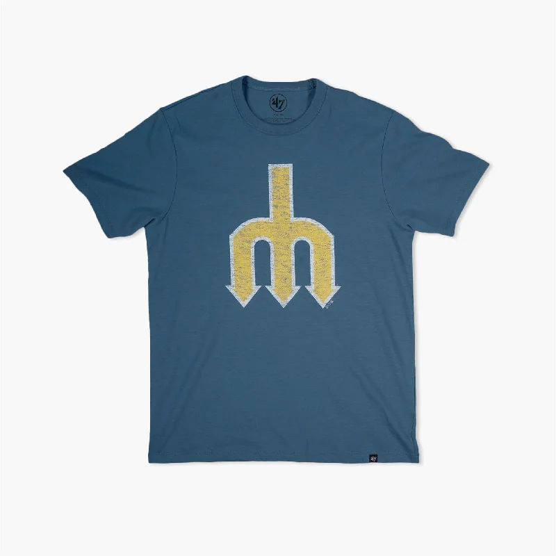 Stock Up Seattle Mariners Cadet Blue Trident T-Shirt