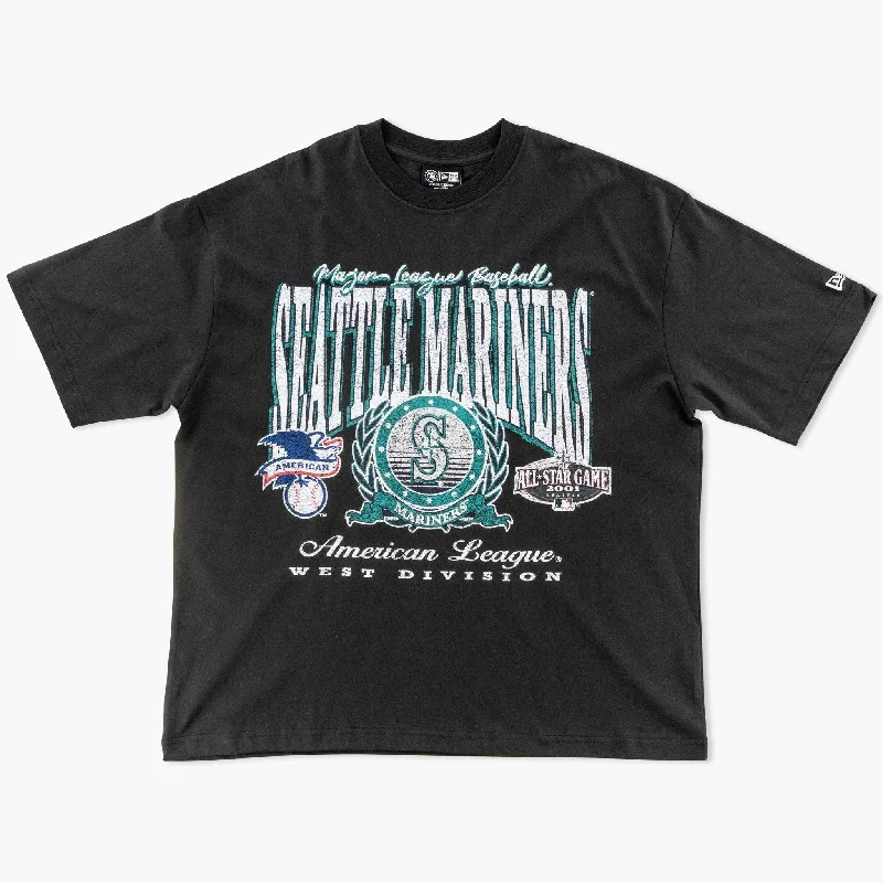 Bonus Offer Seattle Mariners Navy Vintage Oversized T-Shirt