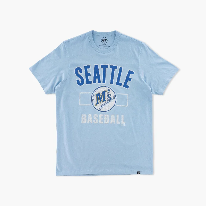 Final Offer Seattle Mariners Retro Light Blue Cityside T-Shirt