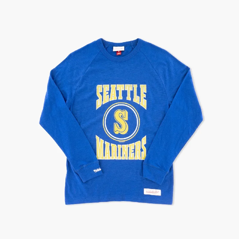 Sale Alert Seattle Mariners Royal Throwback Slub Long Sleeve T-Shirt