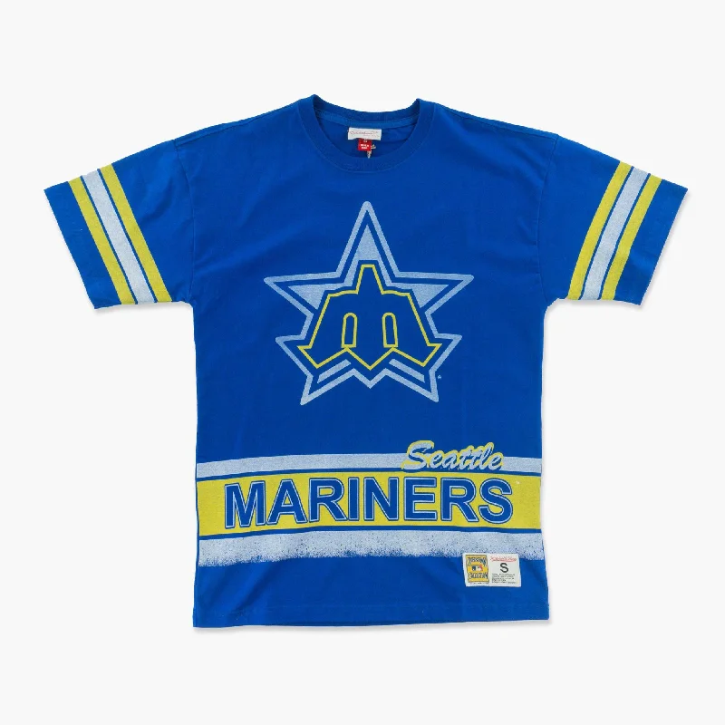 Quick Deals Seattle Mariners Royal Vintage Oversized T-Shirt