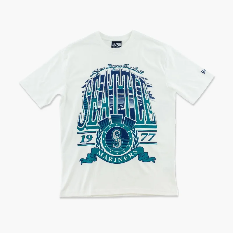 Now Available Seattle Mariners White Ribbon T-Shirt