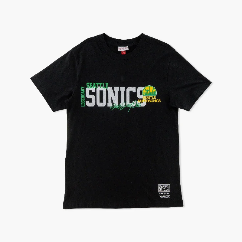 Limited Quantity Seattle SuperSonics Day One Black T-Shirt
