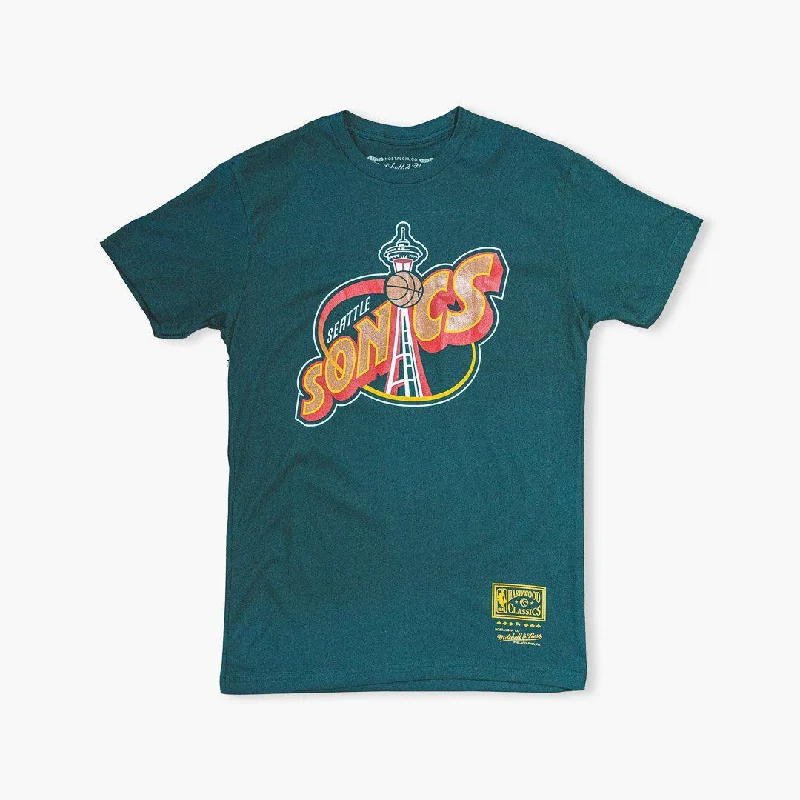 Limited Edition Seattle SuperSonics Space Needle Logo Dark Green Premium T-Shirt