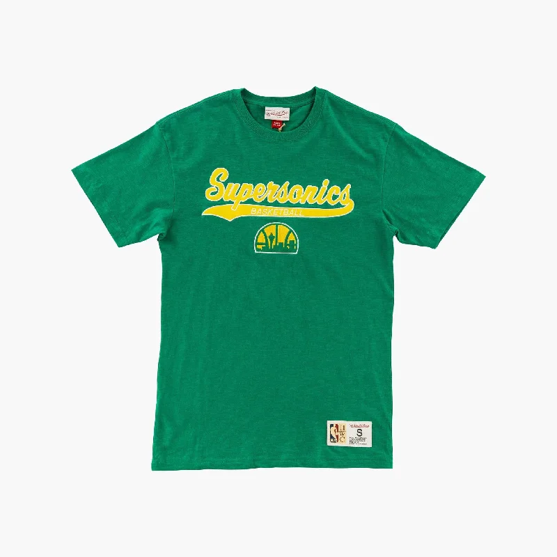 Act Now Seattle SuperSonics Vintage Script Legendary Slub T-Shirt