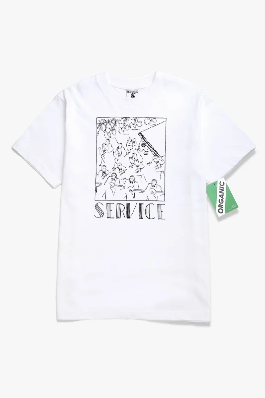 Weekend Deals That Please Service Works - Bebop Tee - White