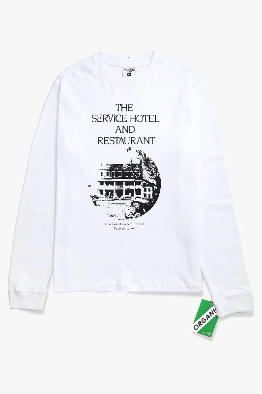 Weekend Deals That Sizzle Service Works - Hotel Long Sleeve Tee - White