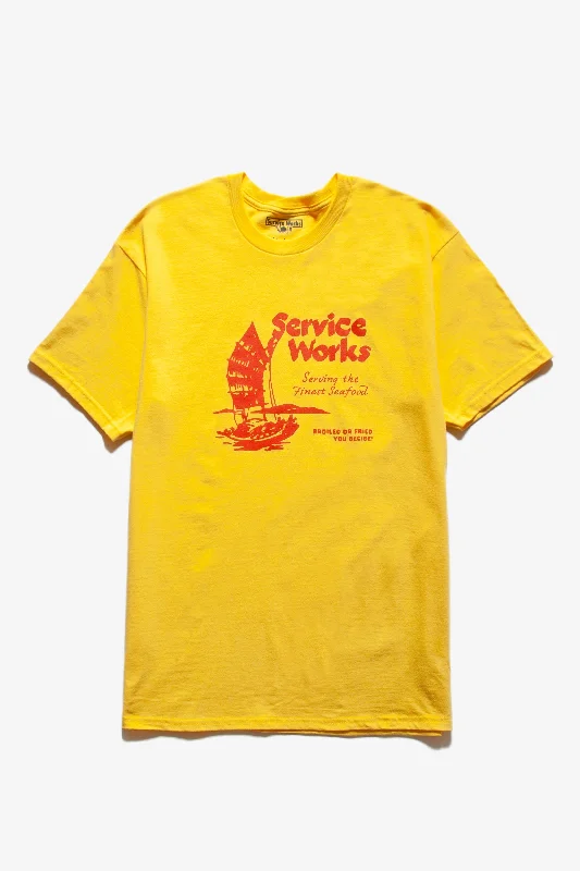 Reduced Prices Service Works - Sail Away Tee - Yellow
