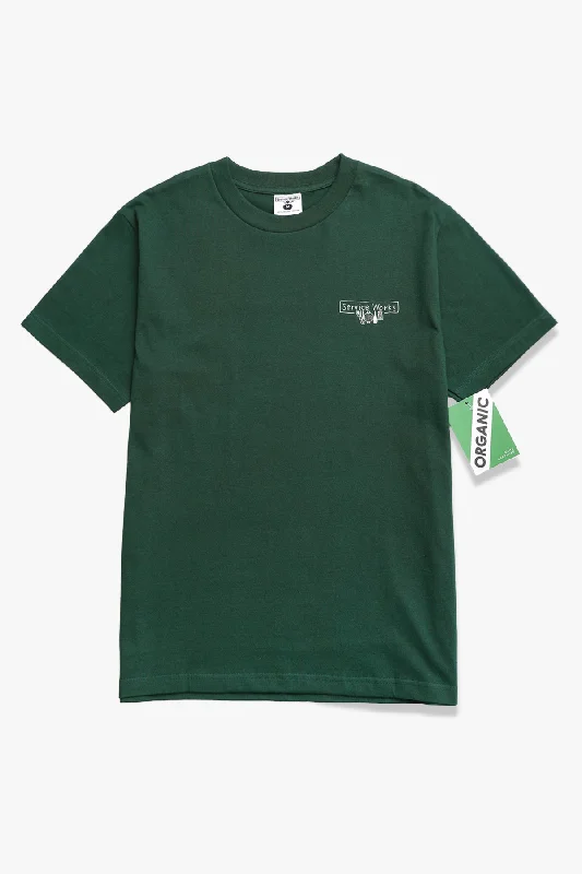 Weekend Specials to Grab Service Works - Scribble Logo Tee - Forest