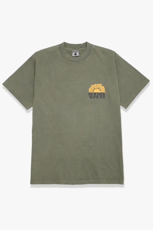 Weekend Deals That Thrill Service Works - Sunny Side Up Tee - Olive