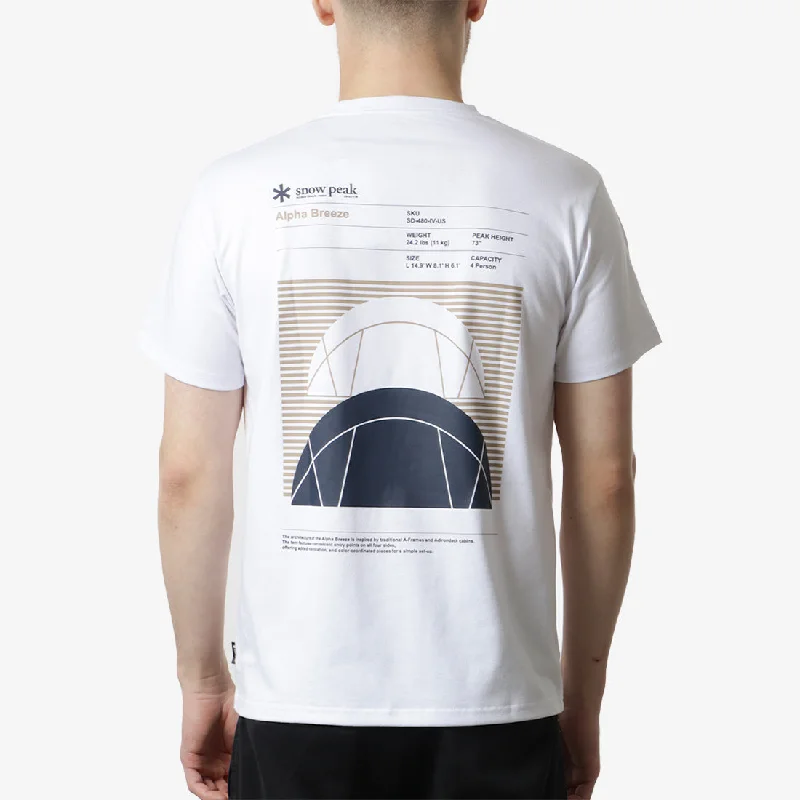 Amazing Deals Snow Peak Alpha Breeze Typography T-Shirt