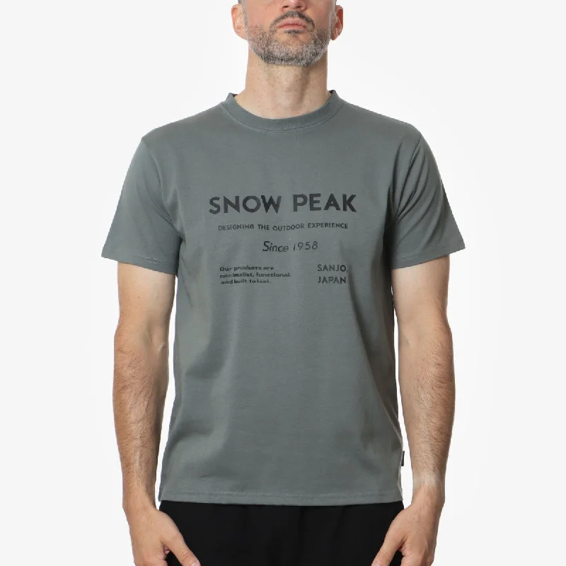Weekend Discounts to Indulge In Snow Peak SP Typography T-Shirt