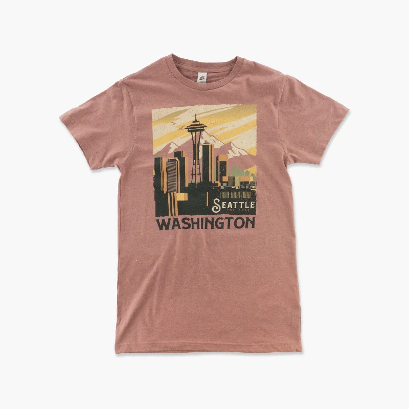 Sale Event Tenure Mauve Heather Seattle T-Shirt