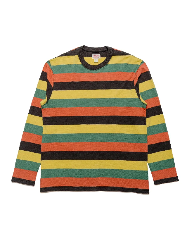 Big Savings The Real McCoy's BC24001 Buco Stripe Tee L/S Tricolor
