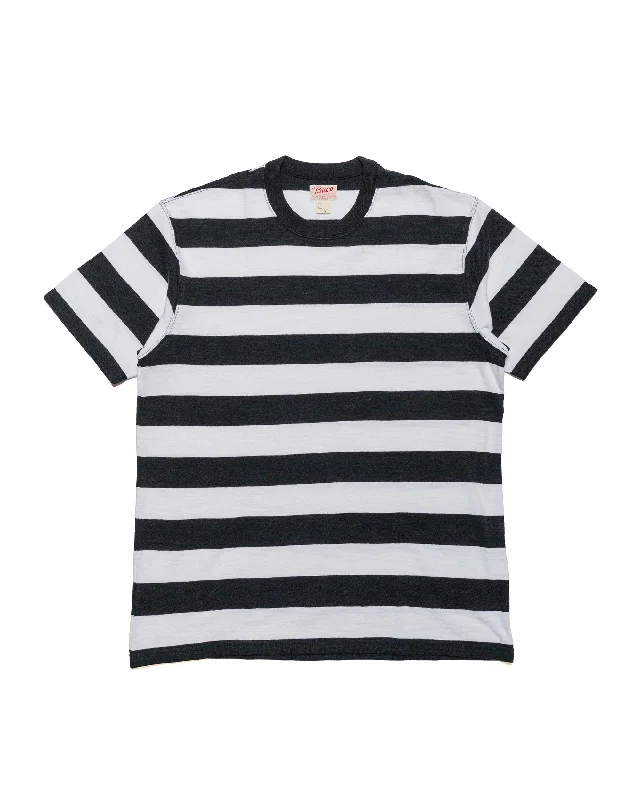 Clearance Sale The Real McCoy's BC24002 Buco Stripe Tee S/S White