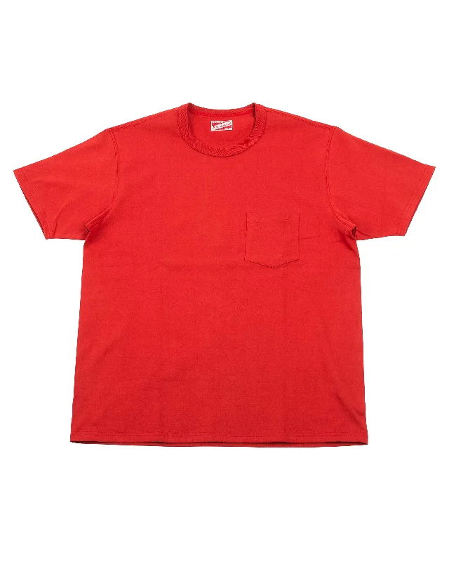 Buy Now The Real McCoy's MC22006 Pocket Tee Cherry