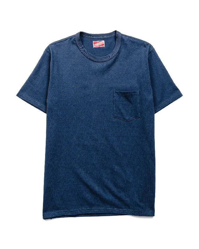 Bargain Prices The Real McCoy's MC22006 Pocket Tee Marine Blue