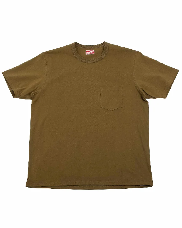Bargain Prices The Real McCoy's MC22006 Pocket Tee Olive