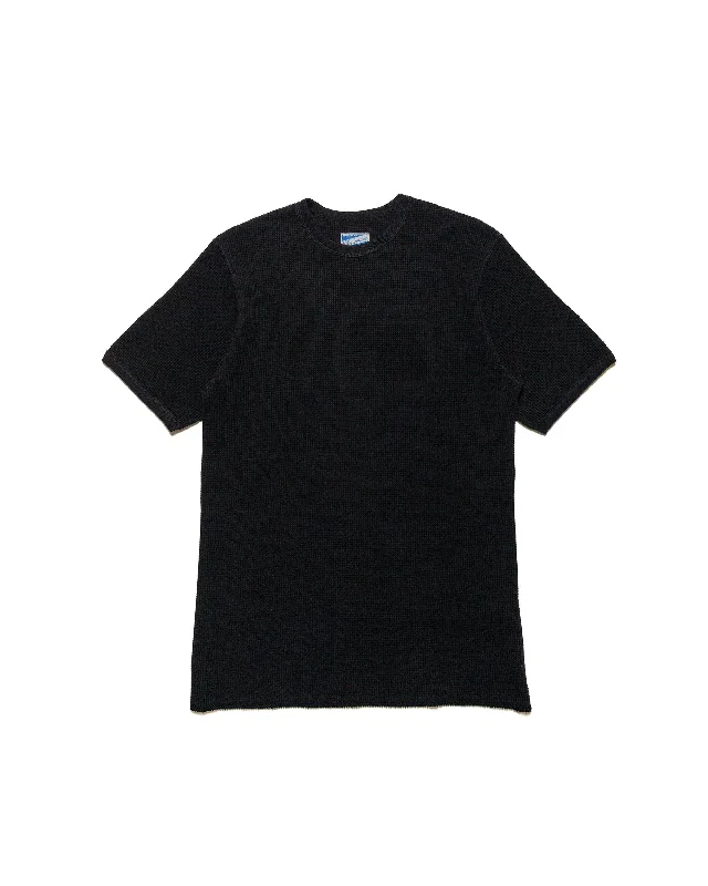 Super Discount The Real McCoy's MC24018 Waffle Thermal Shirt S/S Black