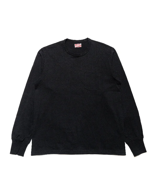 Value Deals The Real McCoy's MC24019 Pocket Tee L/S Black