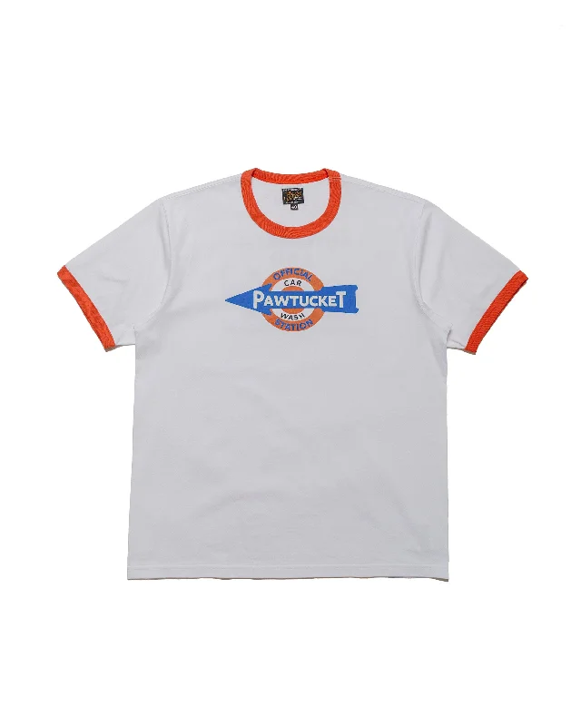 One-Day Only The Real McCoy's MC24023 Joe McCoy Tee / Pawtucket Car Wash White/Scarlet
