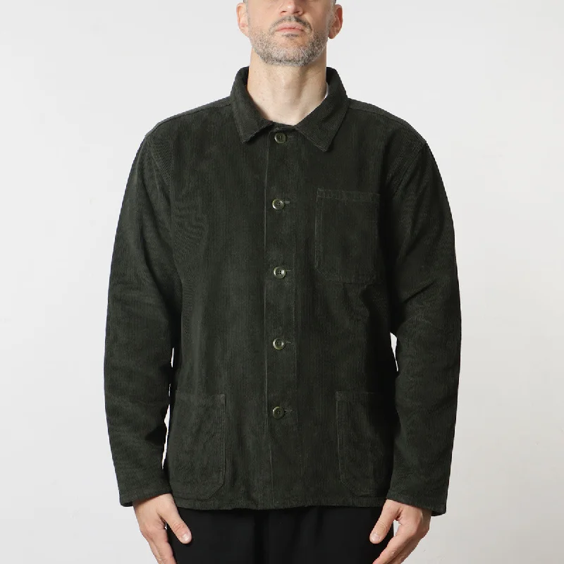 Weekend Discounts to Delight Uskees Buttoned Cord Overshirt