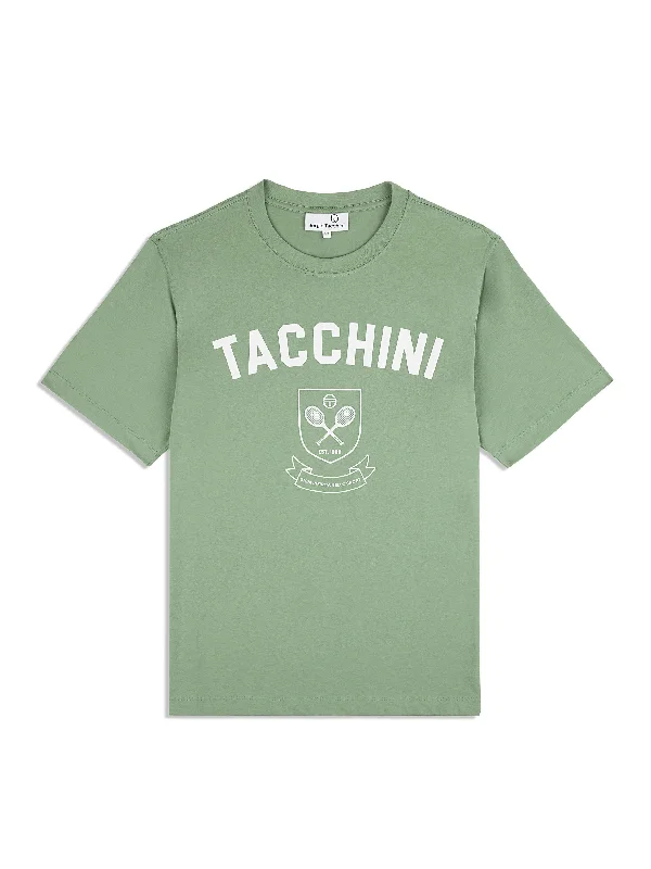 Weekend Specials Just for You Varsita T-Shirt- Hedge Green