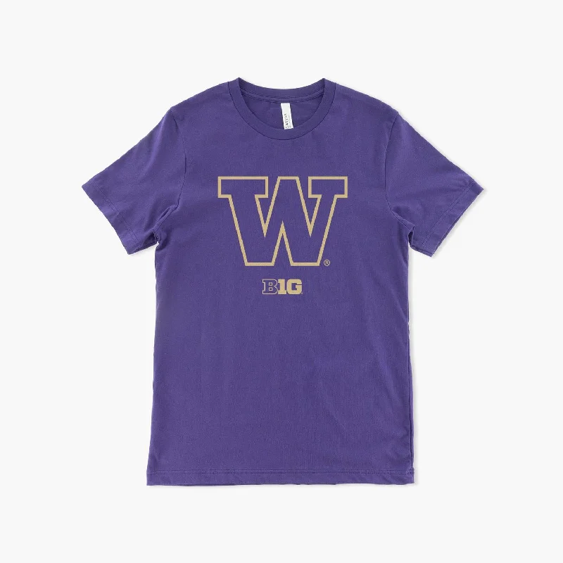 Price Smash Washington Huskies Big Ten Classic Purple T-Shirt