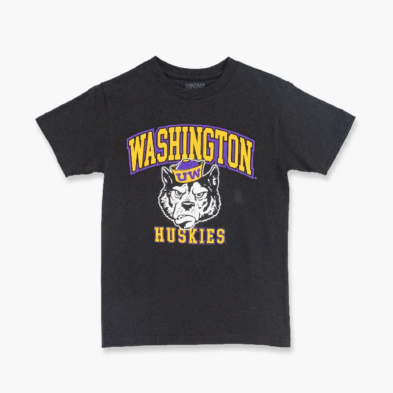 Flash Deals Washington Huskies Black Sailor Dawg T-Shirt
