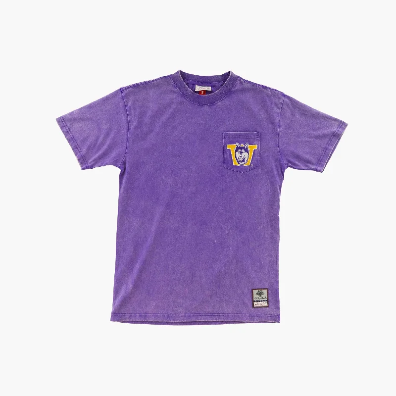 Deal Alert Washington Huskies Classic Throwback Vintage Wash Premium Pocket T-Shirt