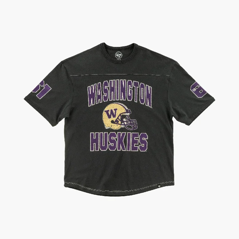 New Markdowns Washington Huskies Flint Black Rush T-Shirt