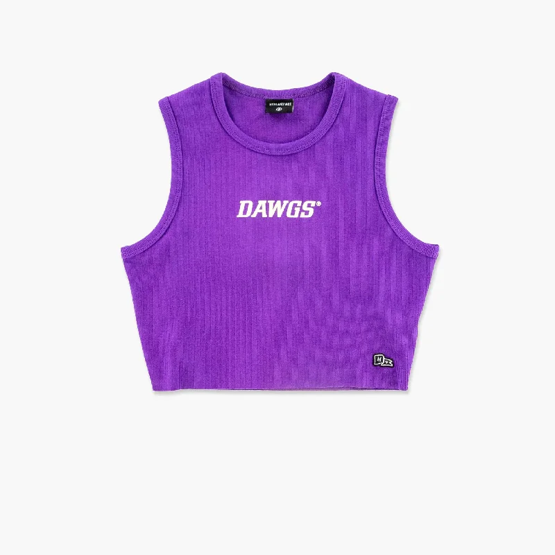 Special Discount Washington Huskies Purple Cutoff Tanktop