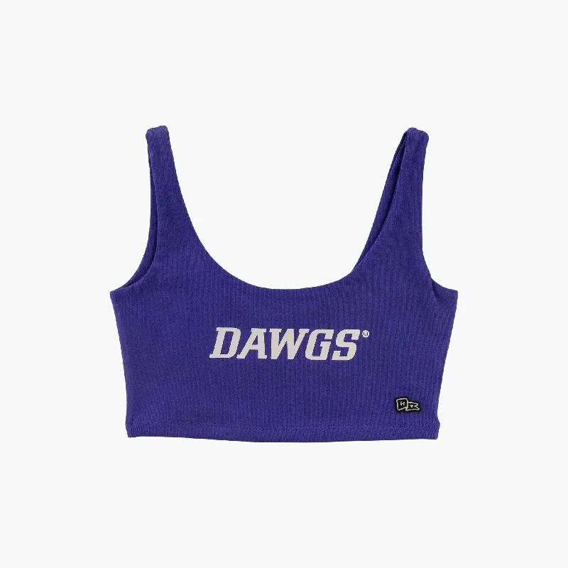 Crazy Savings Washington Huskies Women's Purple Scoop Crop Top