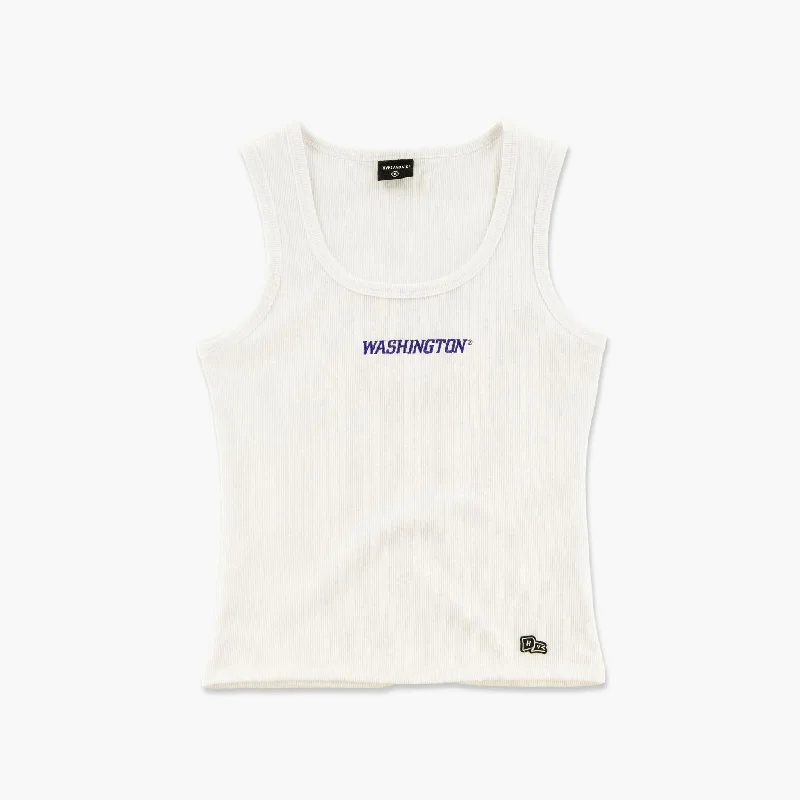 Steals and Deals Washington Huskies Women's White MVP Tanktop